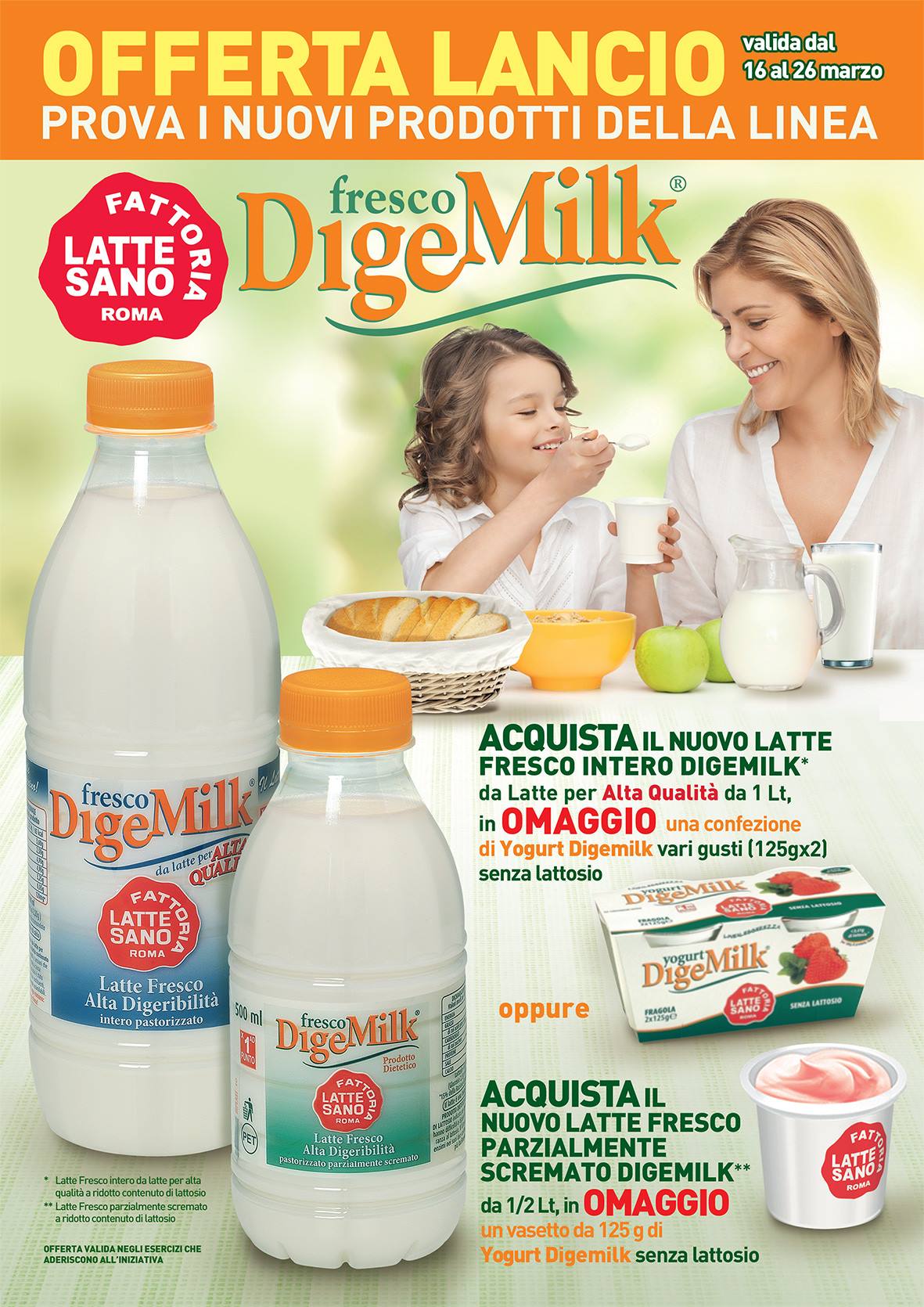 Prova i nuovi prodotti della linea DigeMilk