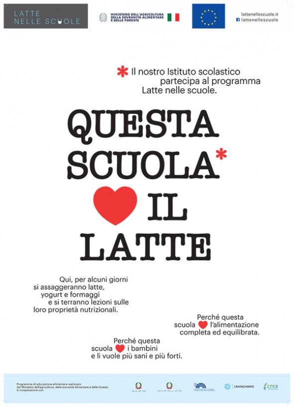 Progetto “LATTE NELLE SCUOLE” A.S. 2023-2024