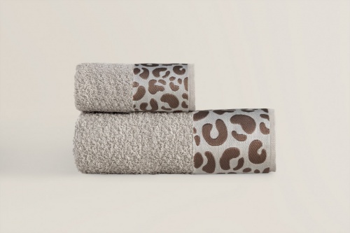 SET 2 ASCIUGAMANI “LEOPARDO” BEIGE