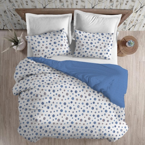 PARURE COPRIPIUMINO MATRIMONIALE DOUBLE FACE  “DANDY'