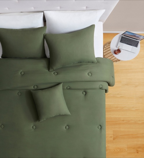 SET TRAPUNTA MATRIMONIALE “OLIVE GREEN” matrimoniale