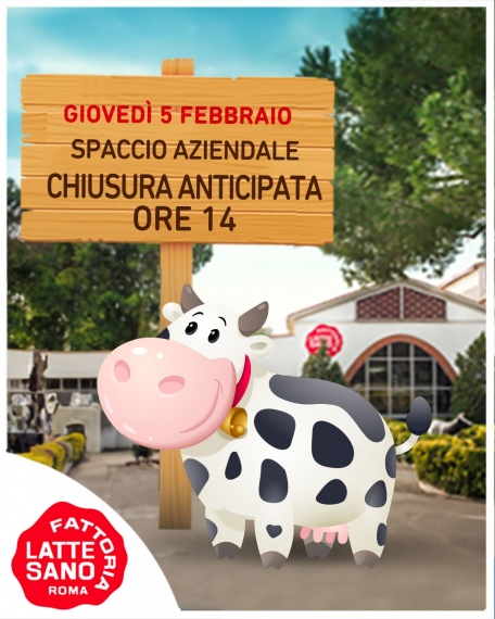 5 FEBBRAIO CHIUSURA ANTICIPATA SPCCIO AZIENDALE