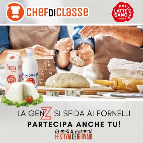 LATTE SANO SPONSOR DI “CHEF DI CLASSE”: LE GENERAZIONI SI INCONTRANO IN CUCINA