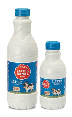 Latte UHT intero in bottiglia 100% del Lazio