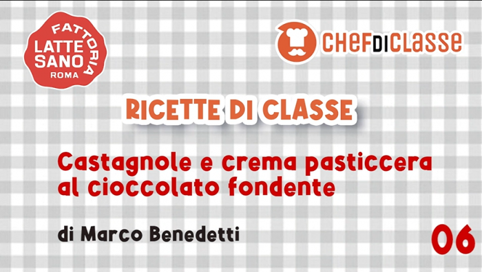 CASTAGNOLE E CREMA PASTICCERA AL CIOCCOLATO FONDENTE