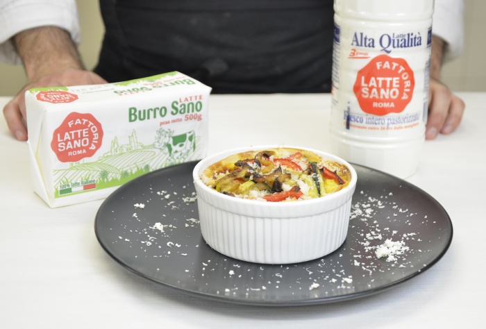 LASAGNA VEGETALE CON BESCIAMELLA ALLO ZAFFERANO